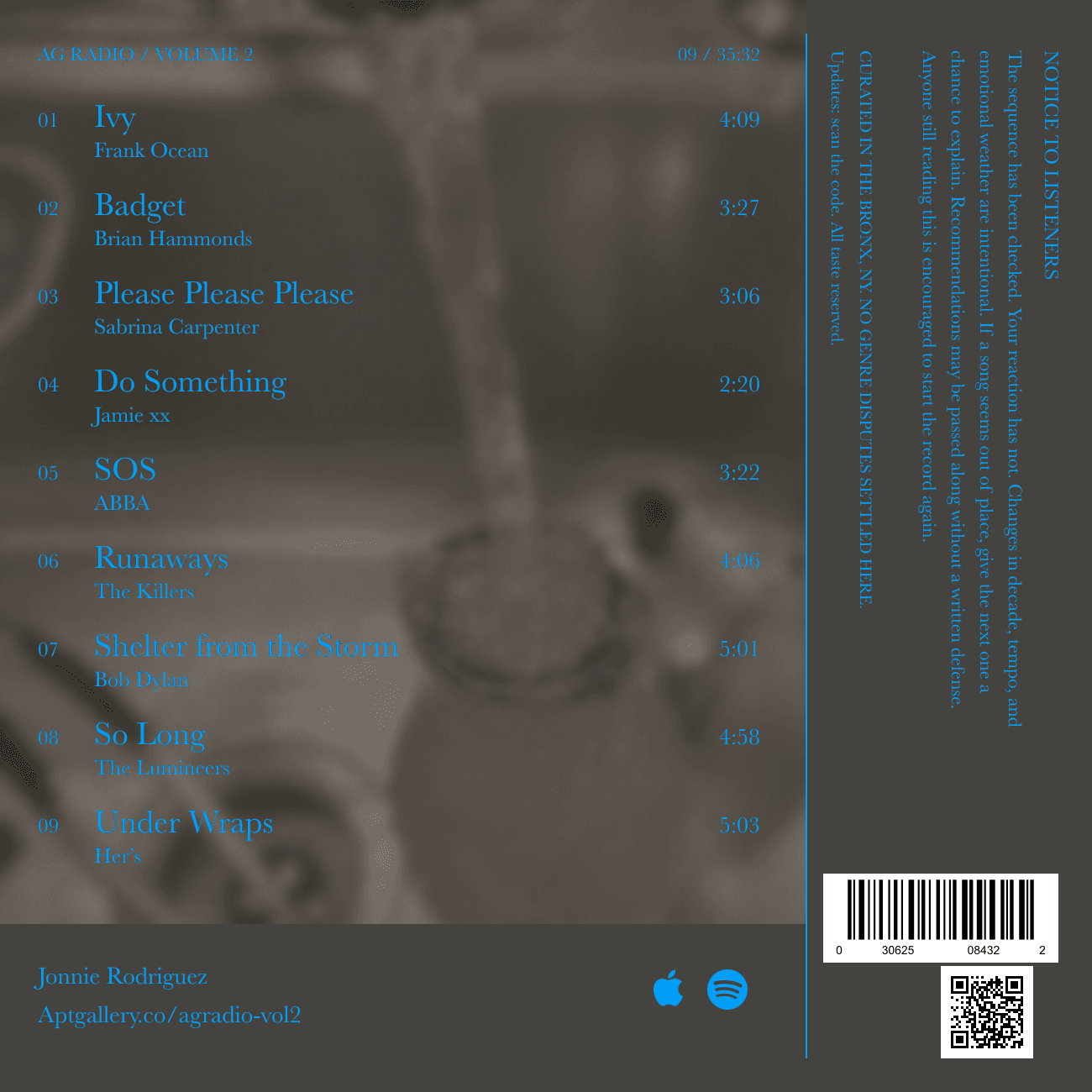 Volume 2 — back cover