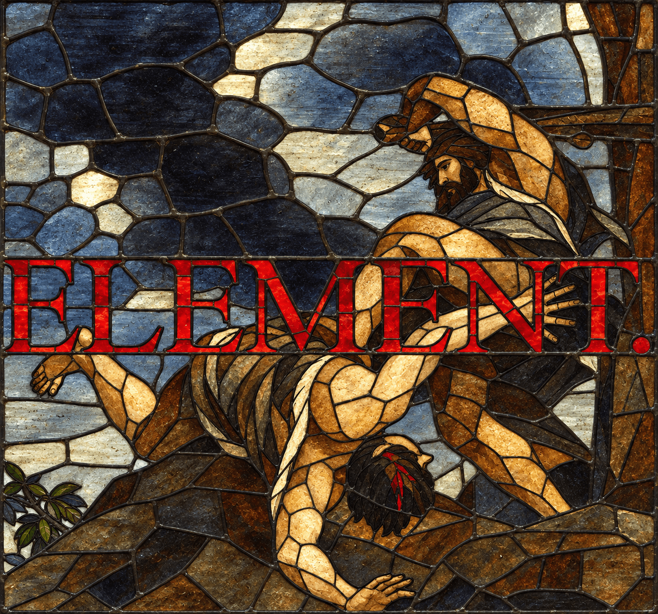 ELEMENT. — stained-glass interpretation.