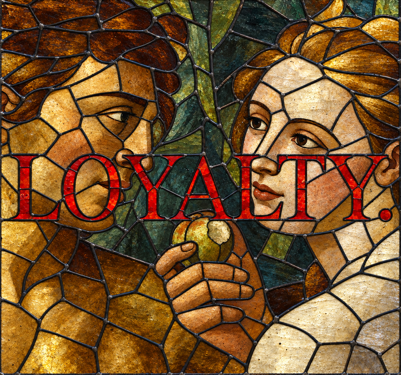 LOYALTY. — stained-glass interpretation.